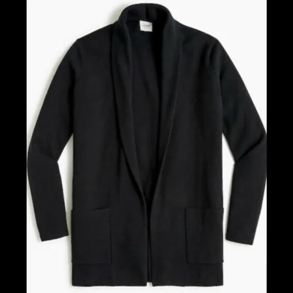 NWT J. Crew Chelsea Sweater Blazer Jacket BA866 Black